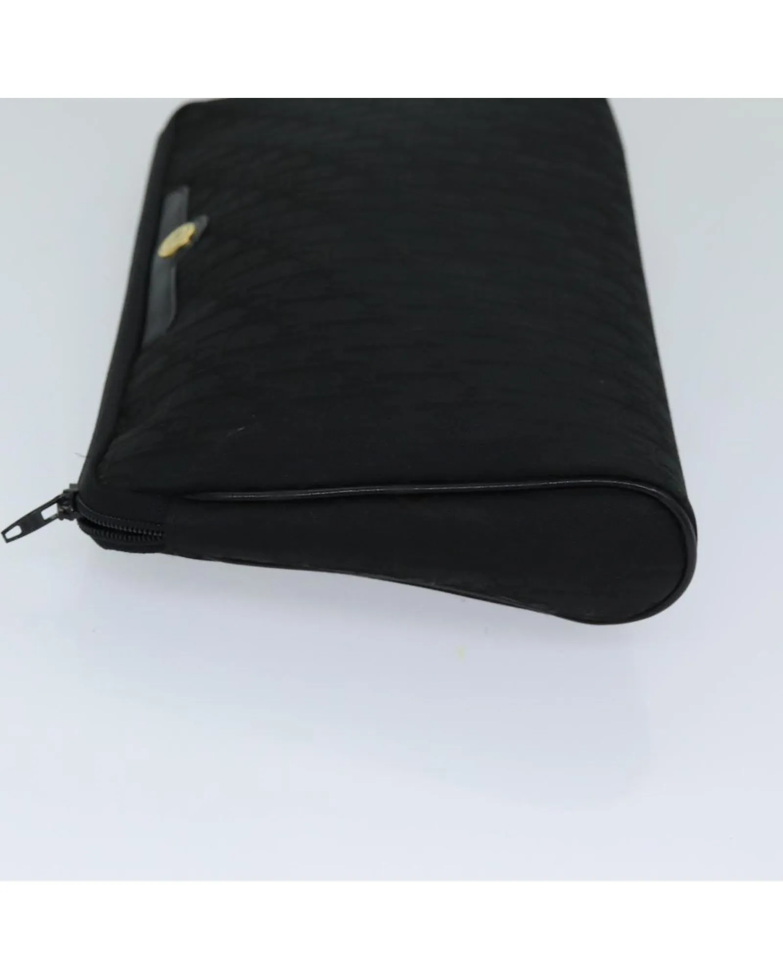 Trotter Canvas Clutch Bag in Black by Christian Dior