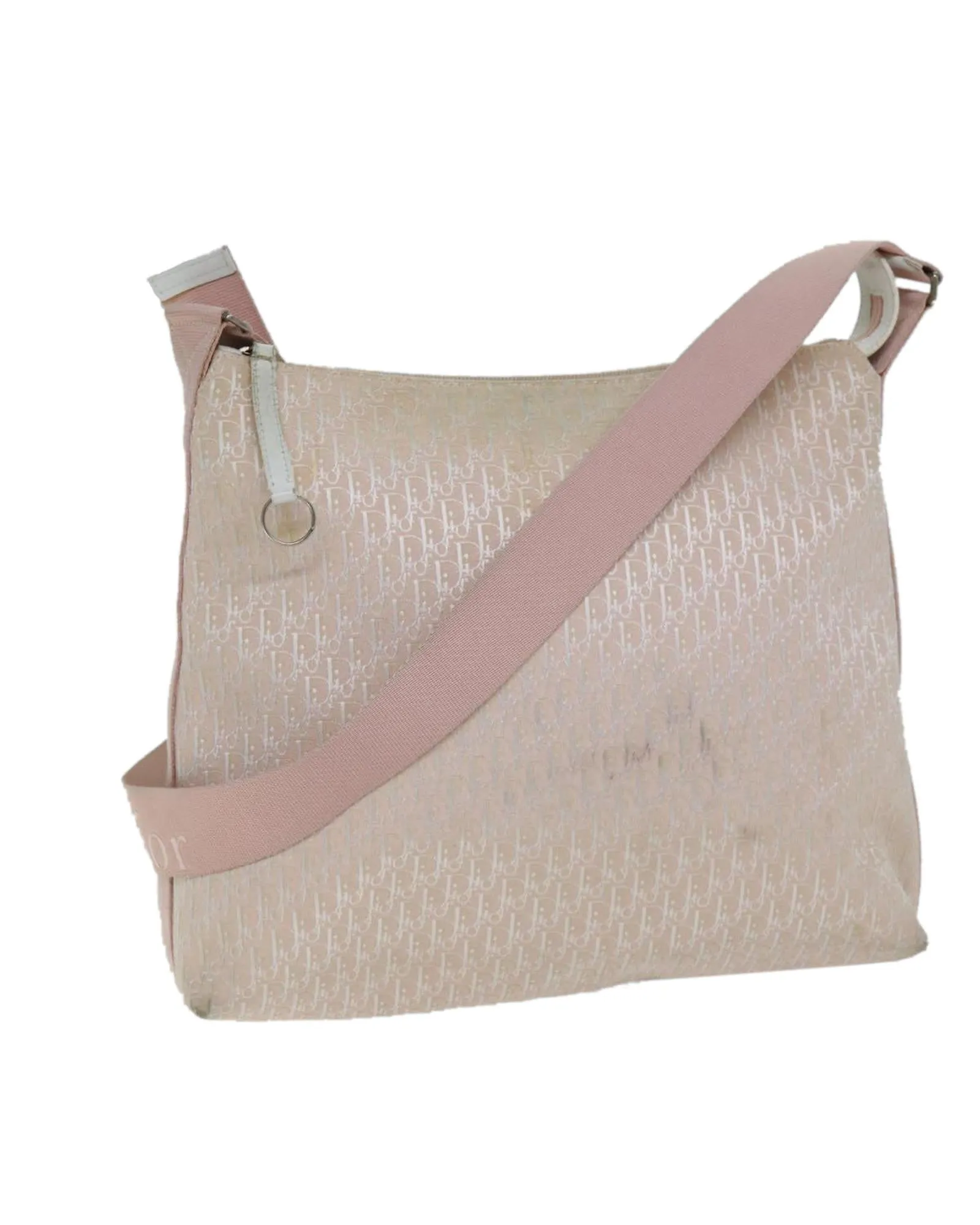 Trotter Canvas Shoulder Bag in Pink