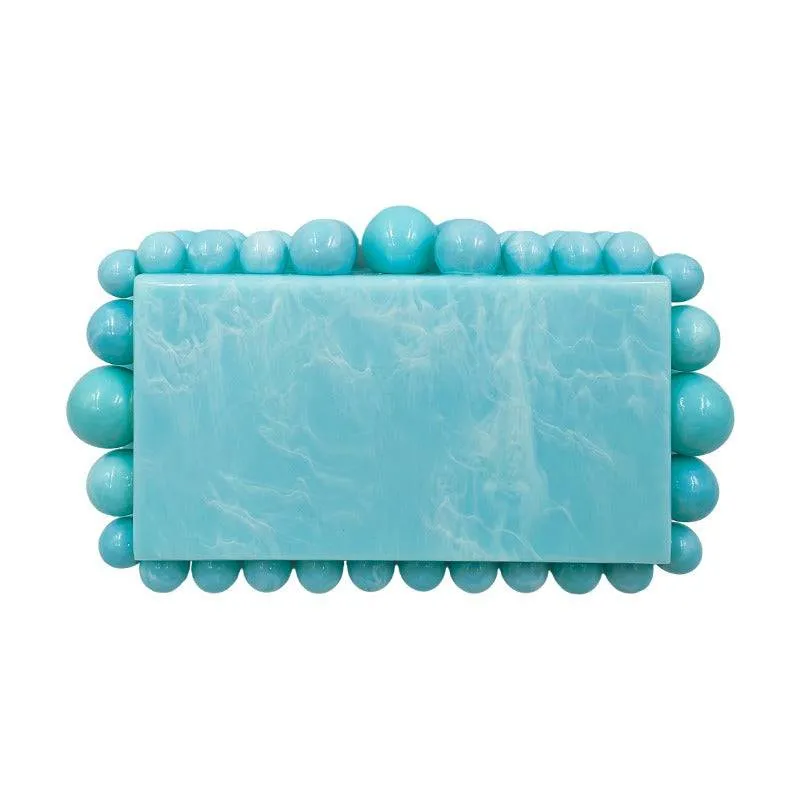 Women Clear Acrylic Box Evening Clutch Bag