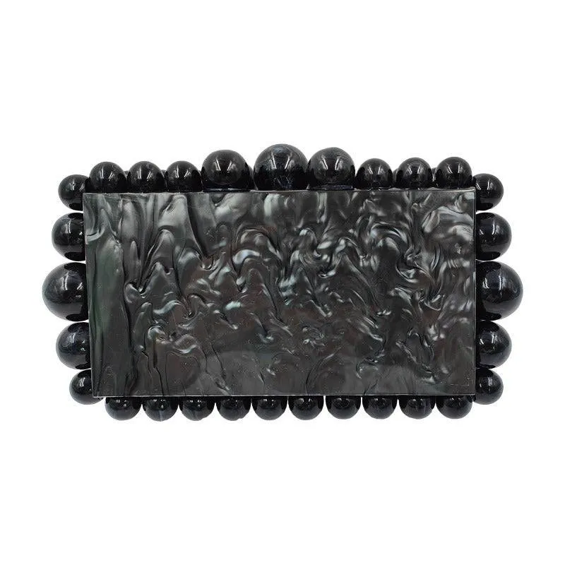 Women Clear Acrylic Box Evening Clutch Bag