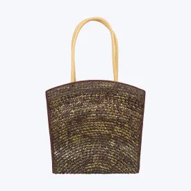 Woven Lontar Tote Bag (Brown)