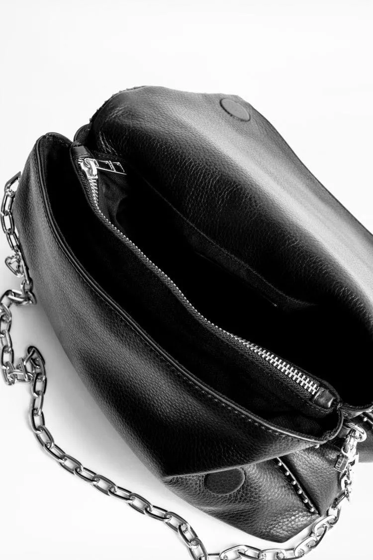 Zadig & Voltaire - Rocky Grained Leather Bag in Noir