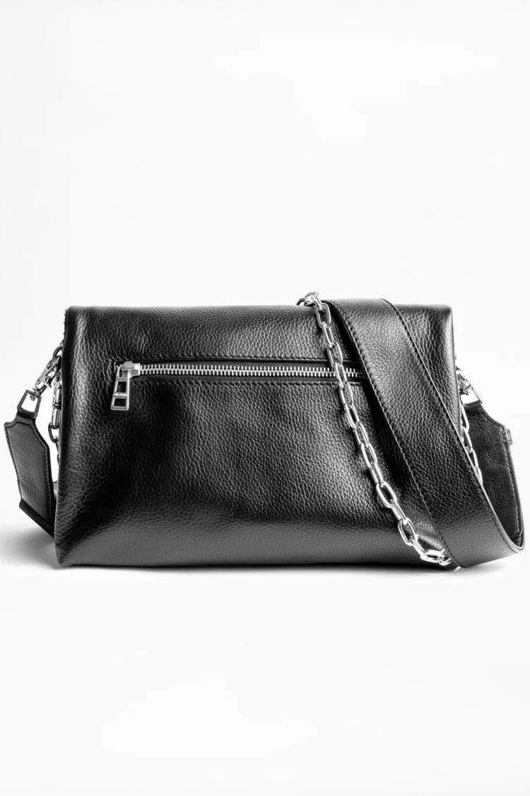 Zadig & Voltaire - Rocky Grained Leather Bag in Noir