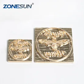 ZONESUN Custom Logo Brass Stamp For Foil Stamping Leather Wood Bread Food