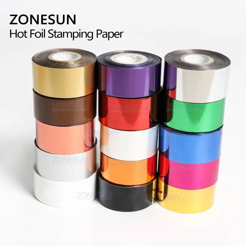 ZONESUN Hot foil Stamping Paper Leather Fabric PU Glitter Decorative Artificial Metal Leather for Sewing Material Leather Skin